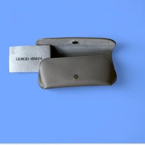 NWT Giorgio Armani Taupe Eyeglass Holder